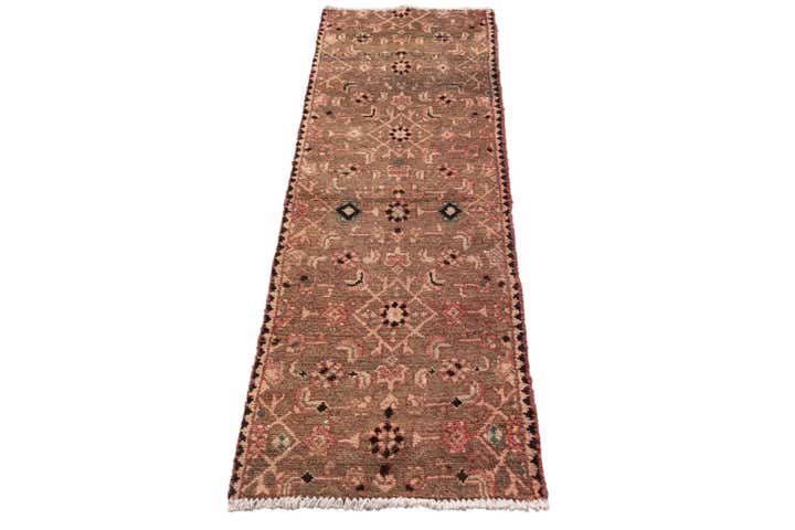 1' 8 x 5' 2 Hand Knotted Ultra Vintage Persian Wool Runner Rug