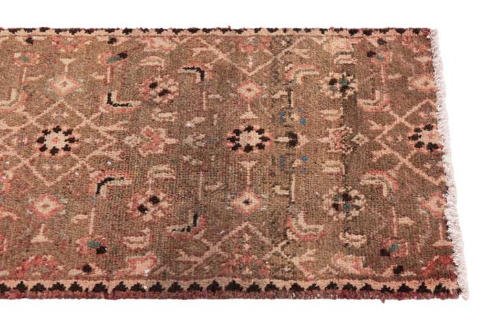 1' 8 x 5' 2 Hand Knotted Ultra Vintage Persian Wool Runner Rug