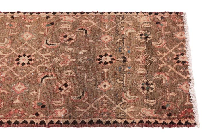 Detail image of 1' 8 x 5' 2 Hand Knotted Ultra Vintage Persian Wool Runner Rug