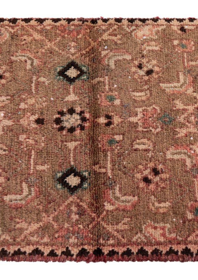 Detail image of 1' 8 x 5' 2 Hand Knotted Ultra Vintage Persian Wool Runner Rug