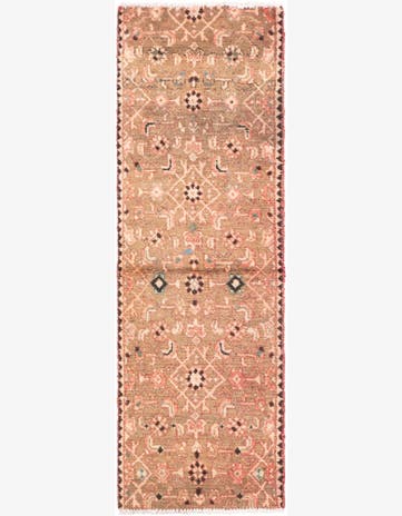 1' 8 x 5' 2 Hand Knotted Ultra Vintage Persian Wool Runner Rug