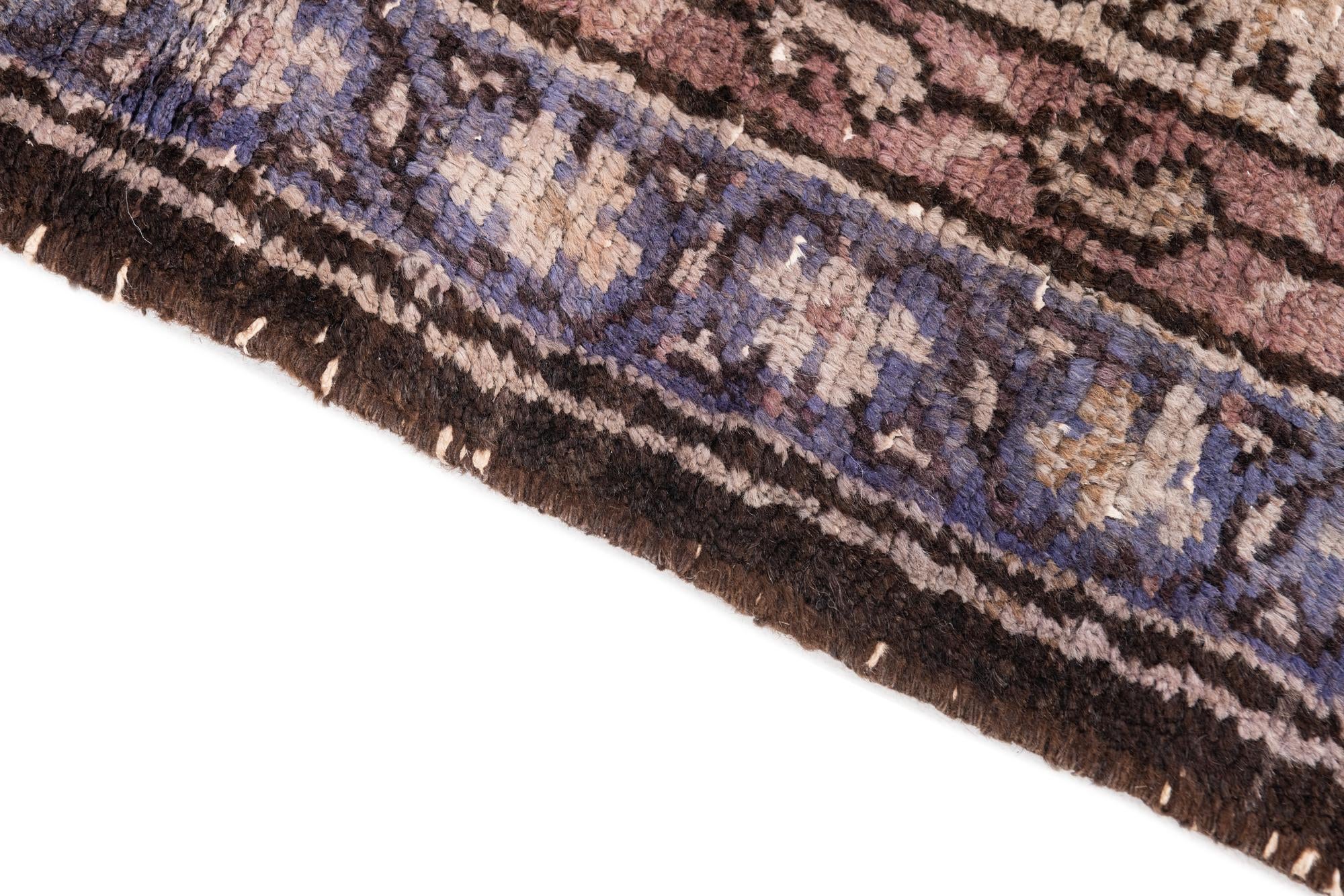 3' 7 x 10' 3 Hand Knotted Ultra Vintage Persian Wool Runner Rug