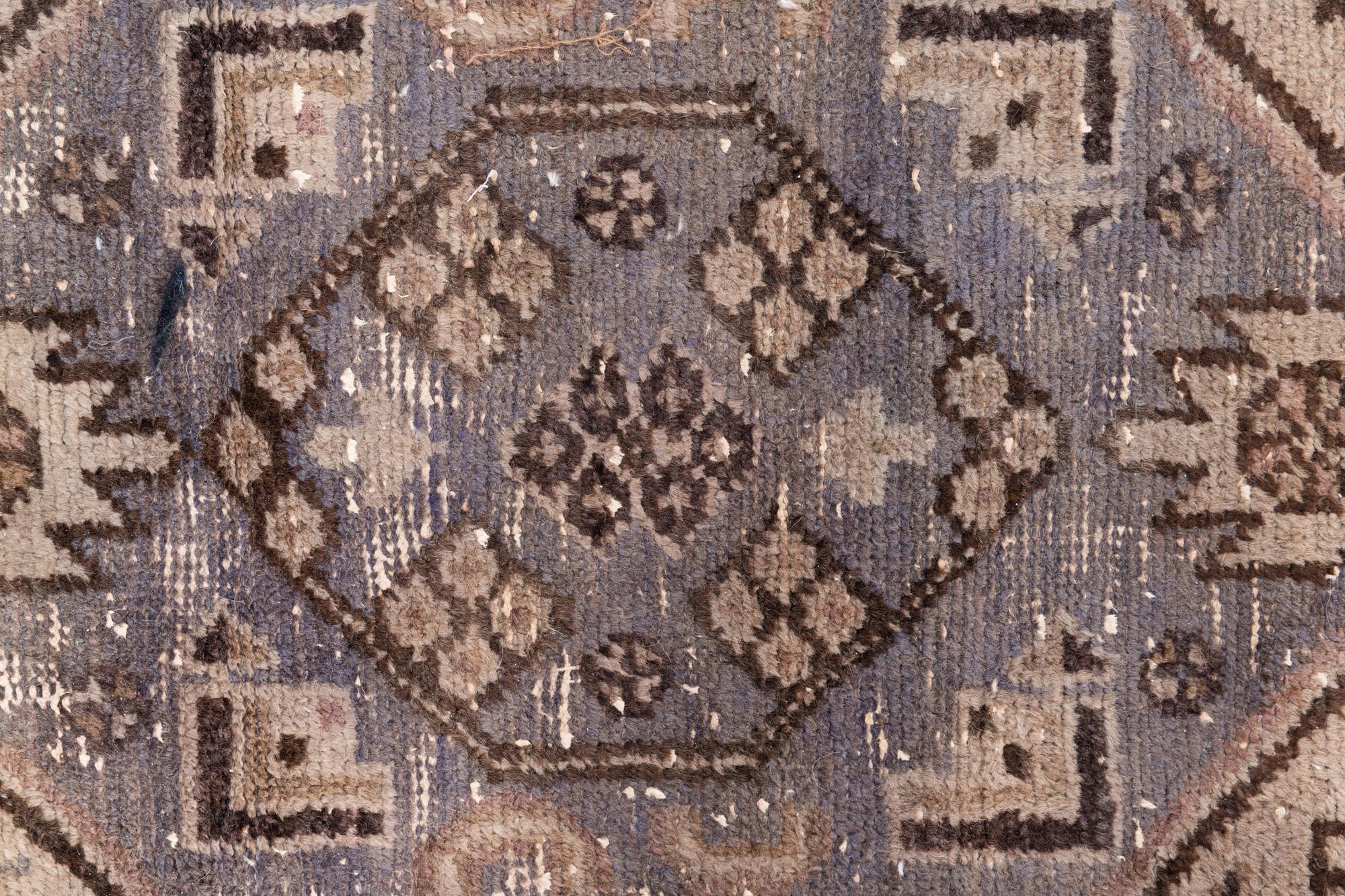 3' 7 x 10' 3 Hand Knotted Ultra Vintage Persian Wool Runner Rug