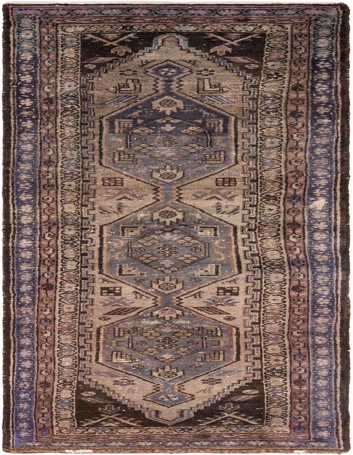 Primary image 3' 7 x 10' 3  Hand Knotted Ultra Vintage Persian Wool Runner Rug