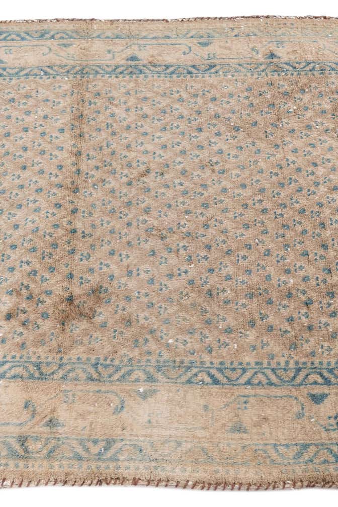 3' 7 x 10' 4 Hand Knotted Ultra Vintage Persian Wool Runner Rug