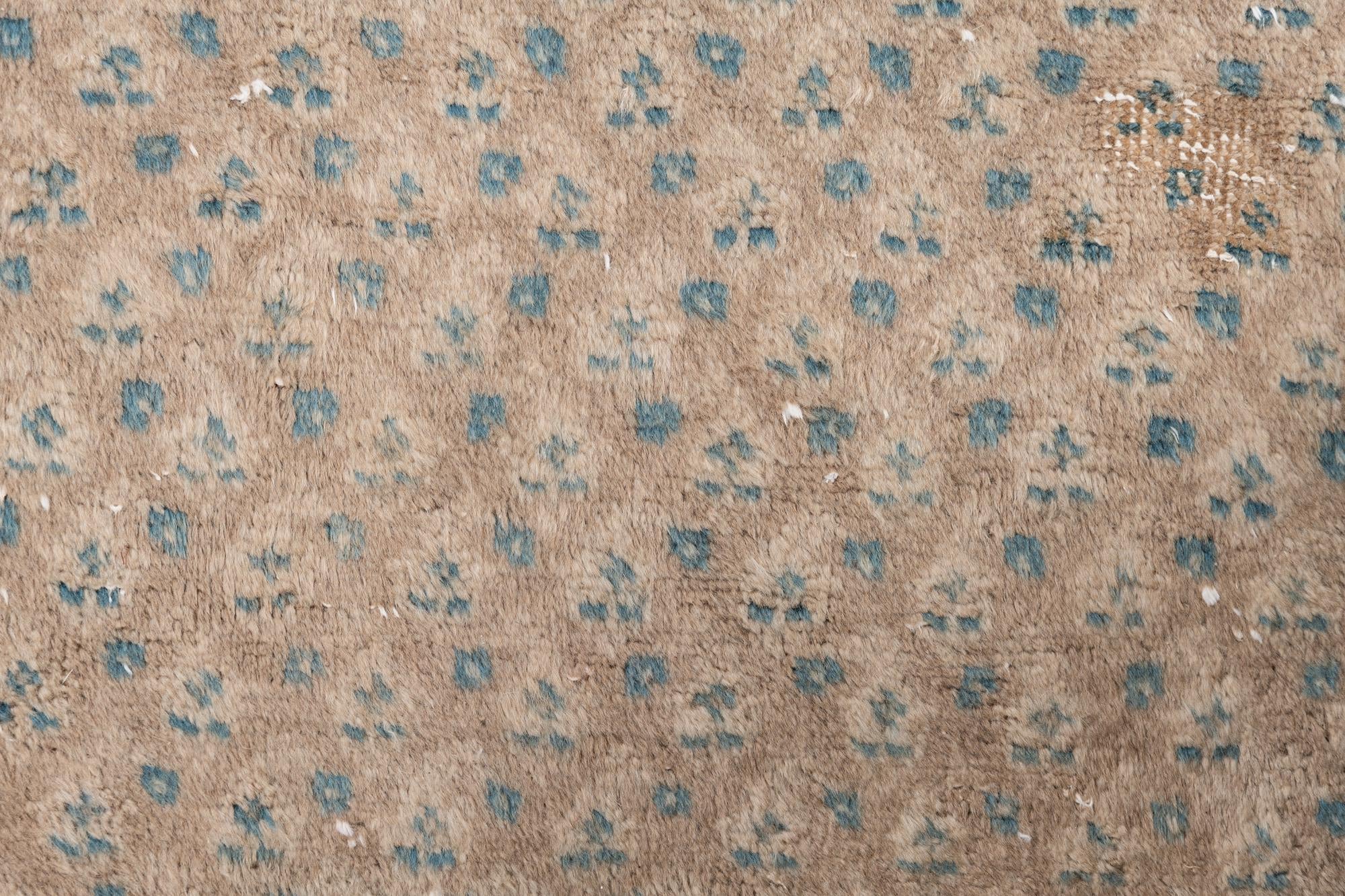 3' 7 x 10' 4 Hand Knotted Ultra Vintage Persian Wool Runner Rug