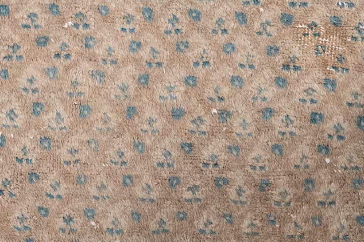 3' 7 x 10' 4 Hand Knotted Ultra Vintage Persian Wool Runner Rug