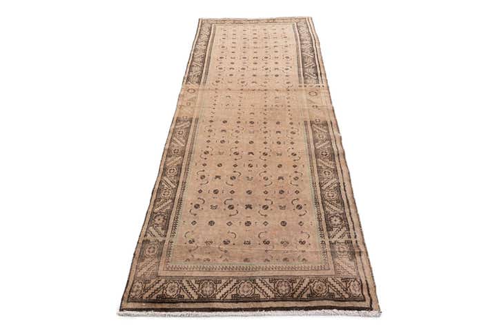 3' 6 x 10' 2 Hand Knotted Ultra Vintage Persian Wool Runner Rug