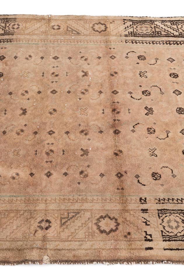 Detail image of 3' 6 x 10' 2 Hand Knotted Ultra Vintage Persian Wool Runner Rug