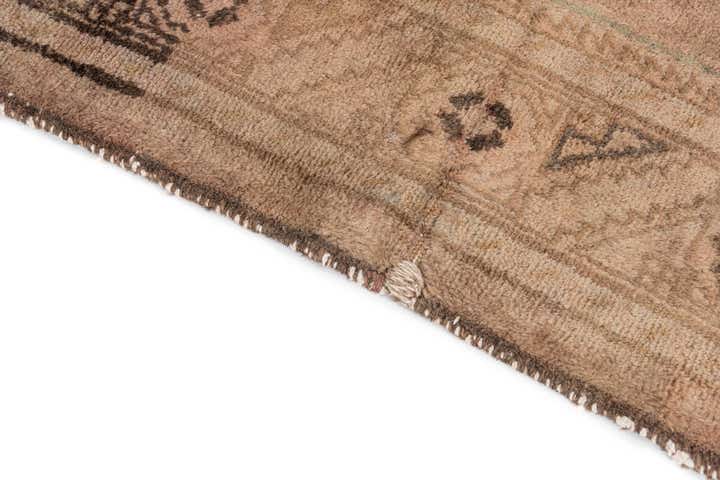 3' 6 x 10' 2 Hand Knotted Ultra Vintage Persian Wool Runner Rug