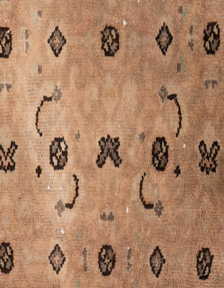 Detail image of 3' 6 x 10' 2  Hand Knotted Ultra Vintage Persian Wool Runner Rug