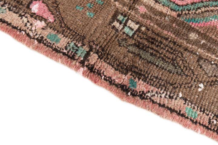 2' 4 x 5' 1 Hand Knotted Ultra Vintage Persian Wool Runner Rug