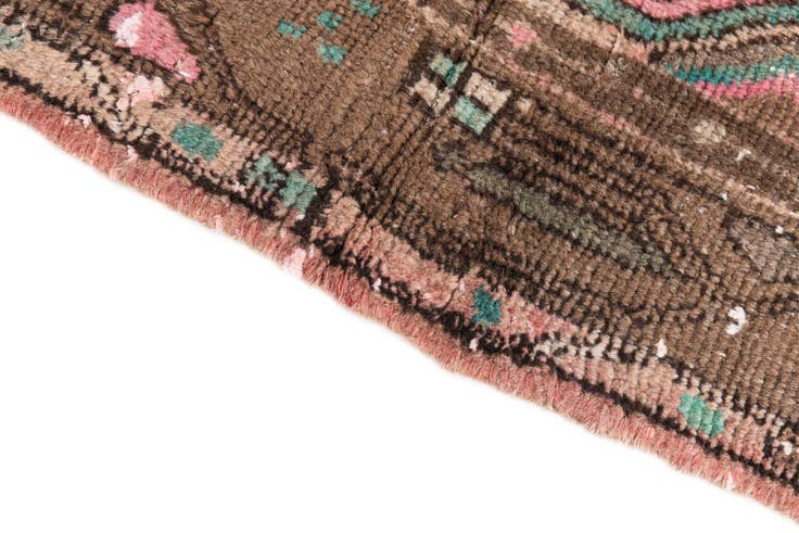 Detail image of 2' 4 x 5' 1 Hand Knotted Ultra Vintage Persian Wool Runner Rug