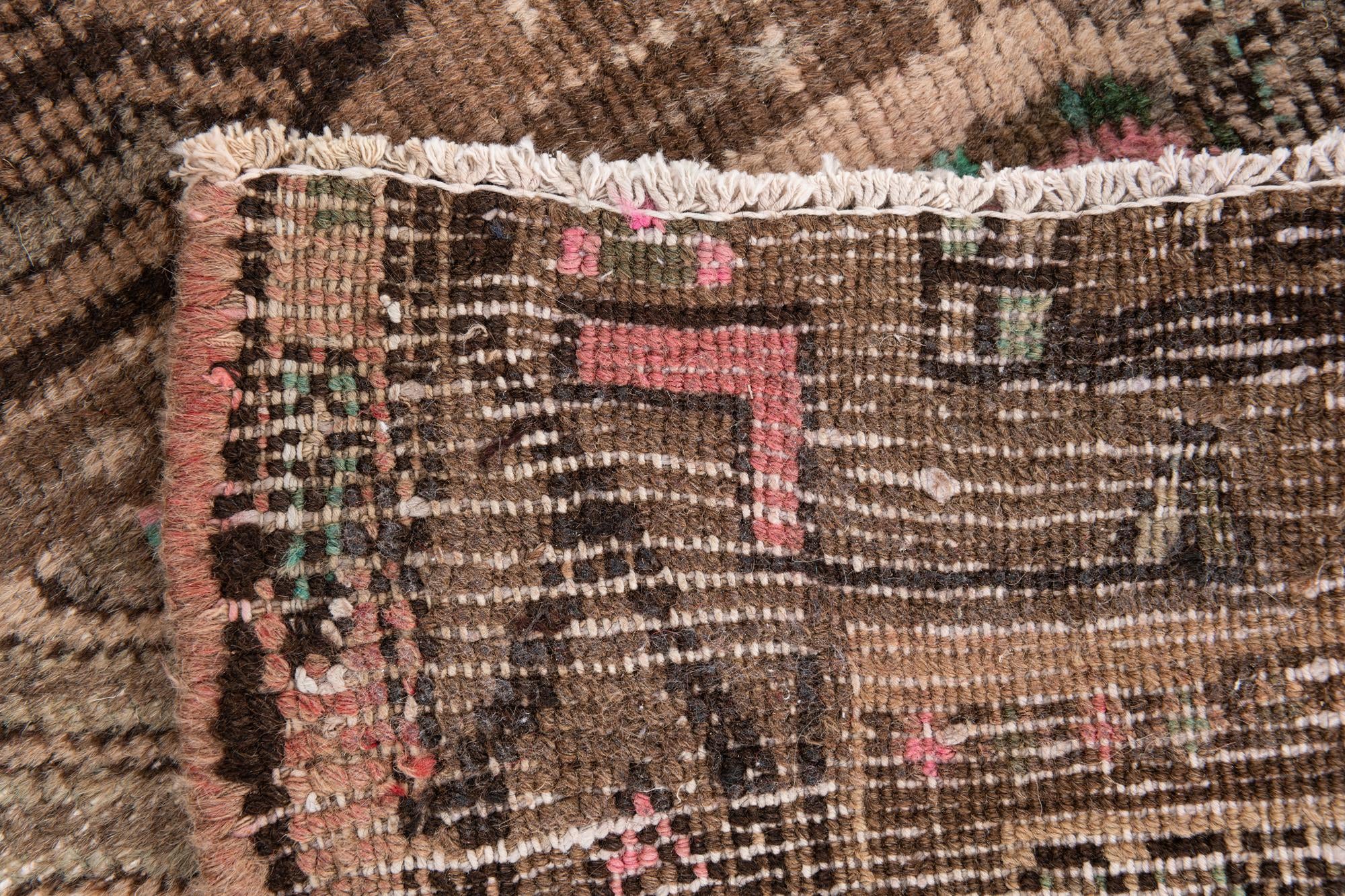2' 4 x 5' 1 Hand Knotted Ultra Vintage Persian Wool Runner Rug