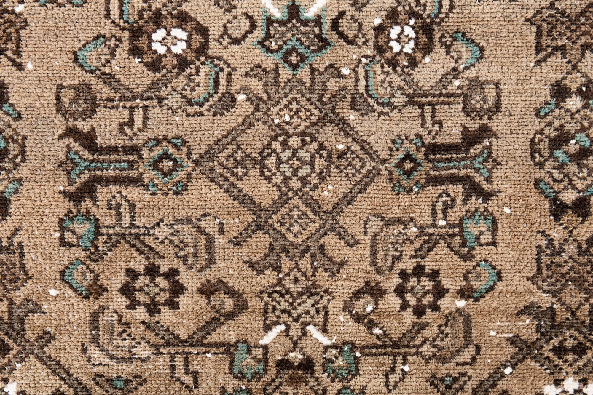 3' 5 x 9' 5 Hand Knotted Ultra Vintage Persian Wool Runner Rug