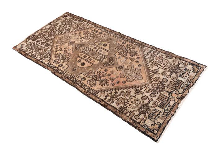 2' 6 x 5' 10 Hand Knotted Ultra Vintage Persian Wool Runner Rug
