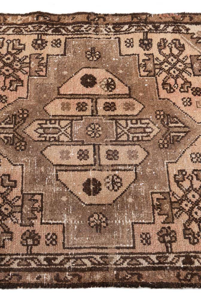2' 6 x 5' 10 Hand Knotted Ultra Vintage Persian Wool Runner Rug