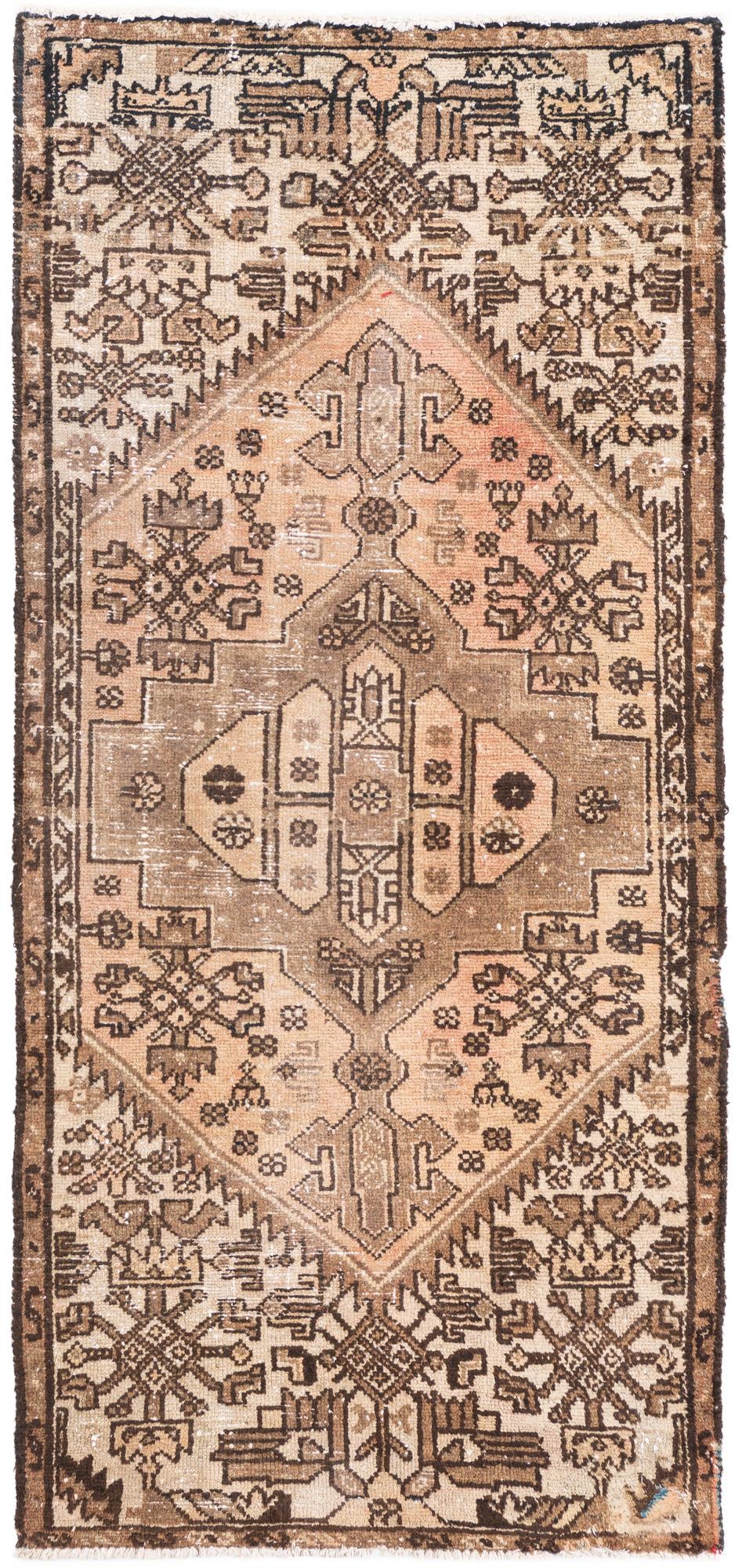2' 6 x 5' 10 Hand Knotted Ultra Vintage Persian Wool Runner Rug