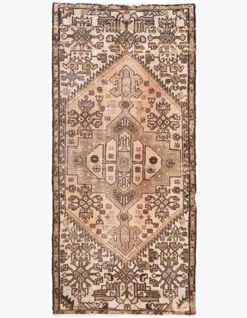 2' 6 x 5' 10 Hand Knotted Ultra Vintage Persian Wool Runner Rug