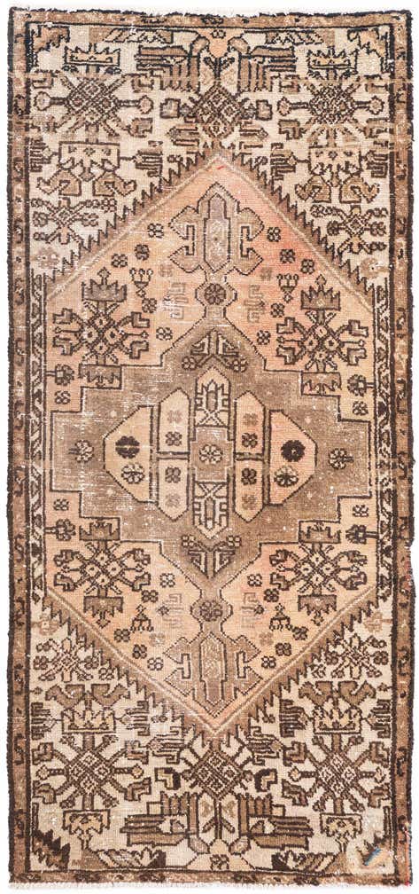 2' 6 x 5' 10 Hand Knotted Ultra Vintage Persian Wool Runner Rug