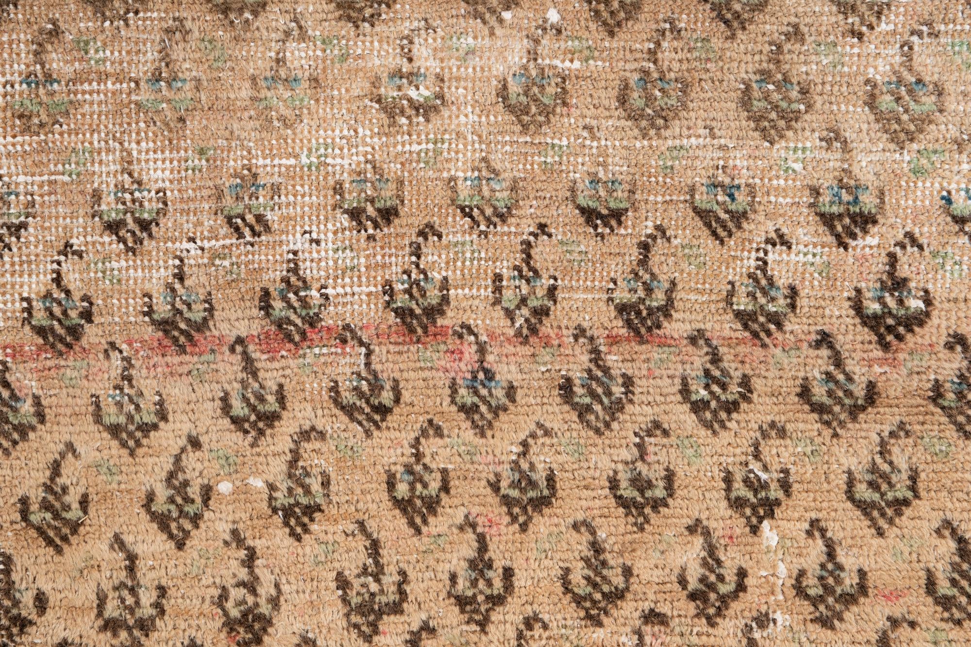 4' 1 x 10' 1 Hand Knotted Ultra Vintage Persian Wool Runner Rug