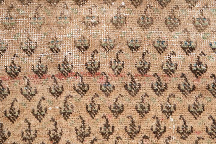 4' 1 x 10' 1 Hand Knotted Ultra Vintage Persian Wool Runner Rug