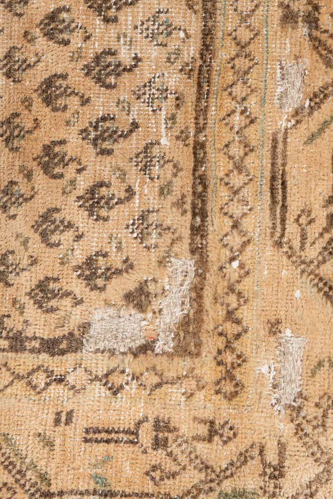 4' 1 x 10' 1 Hand Knotted Ultra Vintage Persian Wool Runner Rug