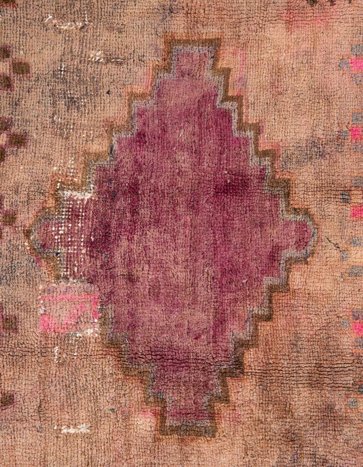 Detail image of 4' 7 x 9' 1  Hand Knotted Ultra Vintage Persian Wool Runner Rug