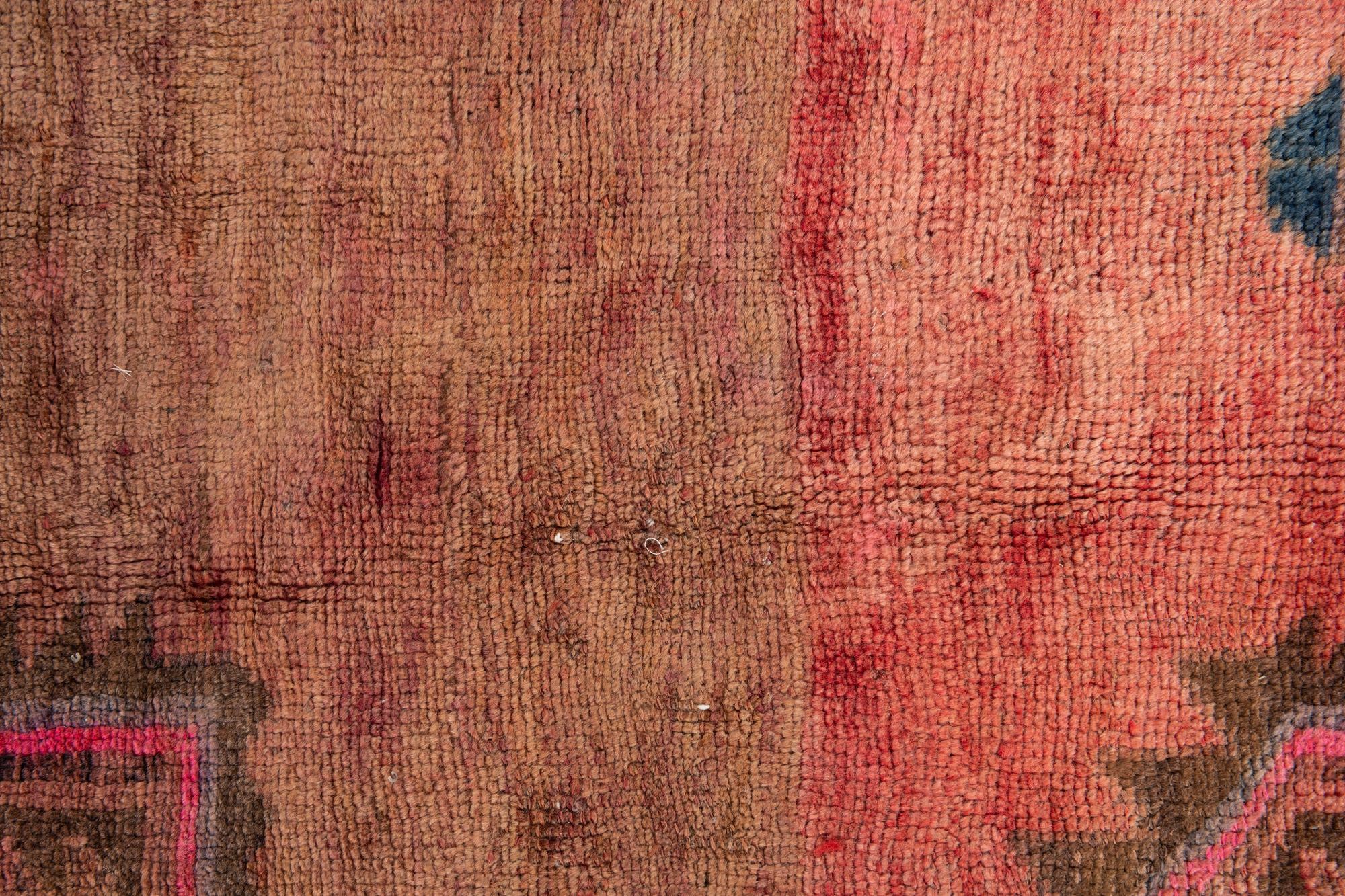 4' 7 x 9' 1 Hand Knotted Ultra Vintage Persian Wool Runner Rug