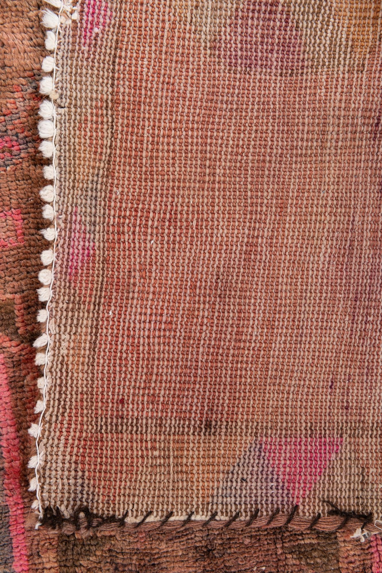 4' 7 x 9' 1 Hand Knotted Ultra Vintage Persian Wool Runner Rug