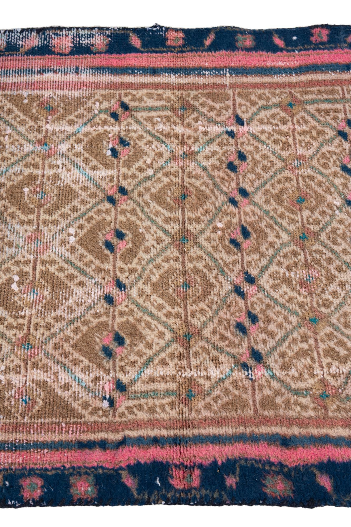 75cm x 160cm anudado a mano Ultra Vintage Alfombra Persa Lana Pasillera
