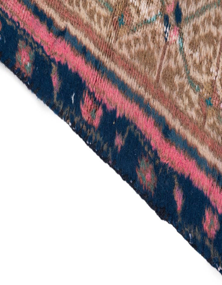 Detail image of 2' 5 x 5' 3  Hand Knotted Ultra Vintage Persian Wool Runner Rug