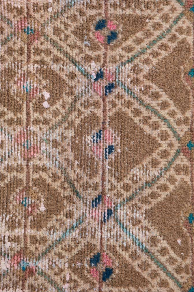 2' 5 x 5' 3 Hand Knotted Ultra Vintage Persian Wool Runner Rug