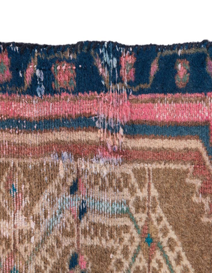 Detail image of 2' 5 x 5' 3  Hand Knotted Ultra Vintage Persian Wool Runner Rug