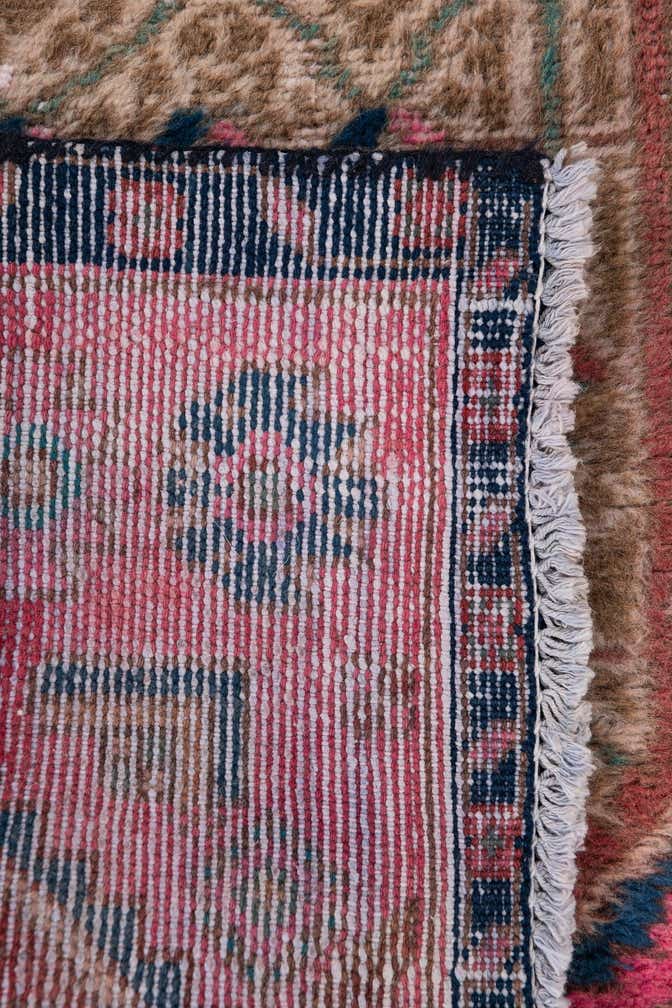 2' 5 x 5' 3 Hand Knotted Ultra Vintage Persian Wool Runner Rug