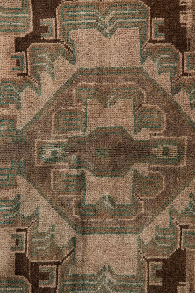 3' 8 x 7' 1 Hand Knotted Ultra Vintage Persian Wool Runner Rug