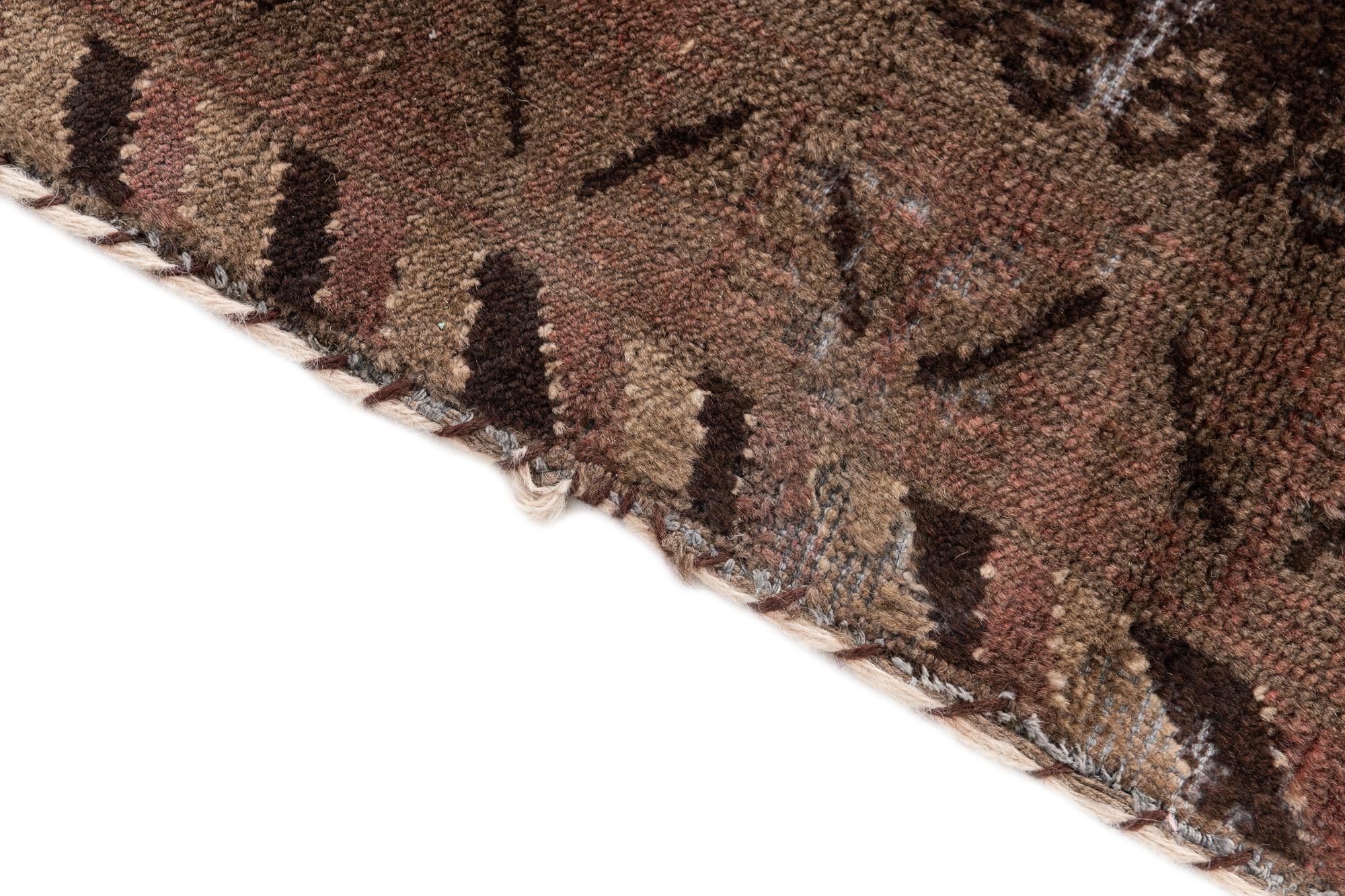 4' 7 x 10' 4 Hand Knotted Ultra Vintage Persian Wool Runner Rug