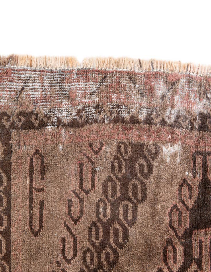 Detail image of 4' 7 x 10' 4  Hand Knotted Ultra Vintage Persian Wool Runner Rug