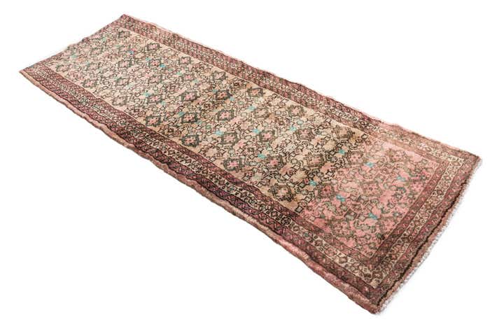 2' 7 x 6' 10 Hand Knotted Ultra Vintage Persian Wool Runner Rug