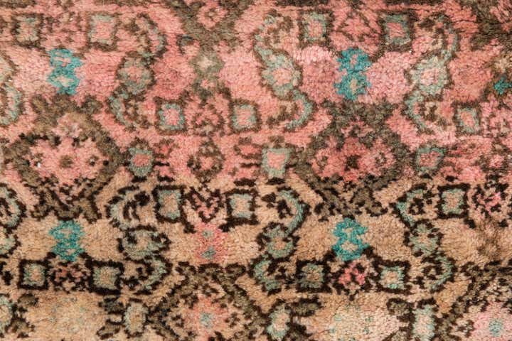 2' 7 x 6' 10 Hand Knotted Ultra Vintage Persian Wool Runner Rug