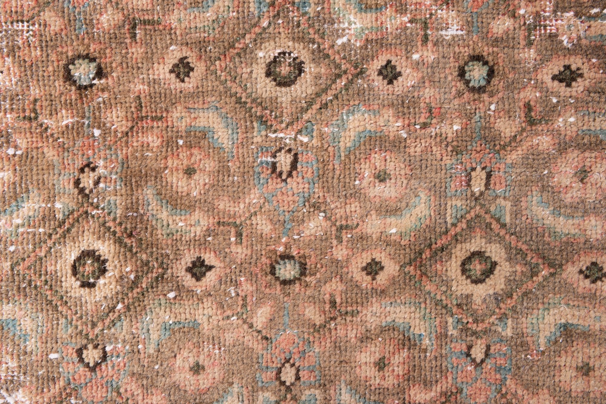 3' x 7' 4 Hand Knotted Ultra Vintage Persian Wool Runner Rug