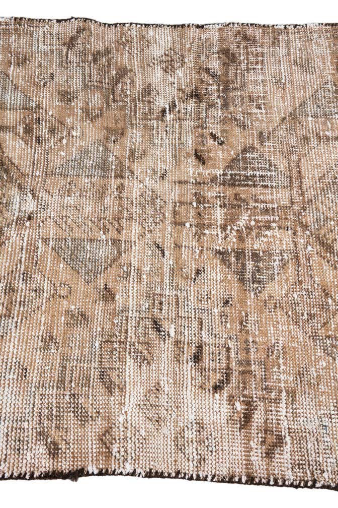 2' 9 x 8' 8 Hand Knotted Ultra Vintage Persian Wool Runner Rug