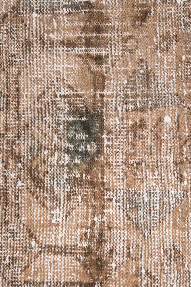 2' 9 x 8' 8 Hand Knotted Ultra Vintage Persian Wool Runner Rug
