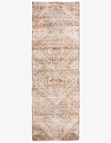 2' 9 x 8' 8 Hand Knotted Ultra Vintage Persian Wool Runner Rug
