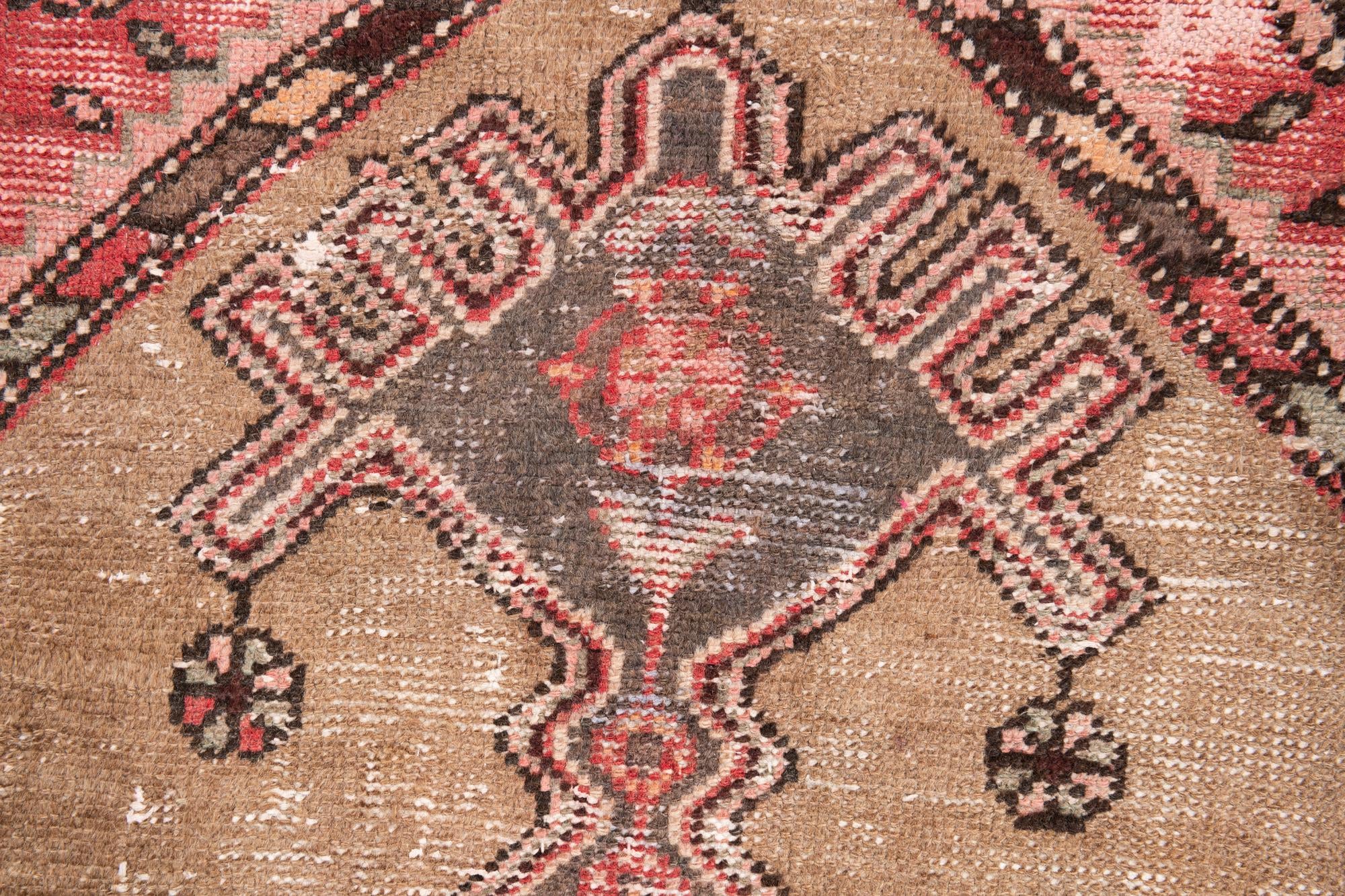 3' 4 x 6' 6 Hand Knotted Ultra Vintage Persian Wool Runner Rug