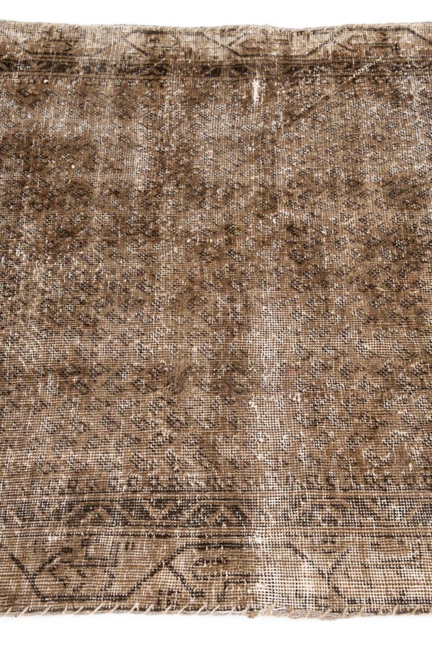 Detail image of 3' 3 x 9' Hand Knotted Ultra Vintage Persian Wool Runner Rug