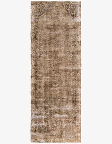 3' 3 x 9' Hand Knotted Ultra Vintage Persian Wool Runner Rug