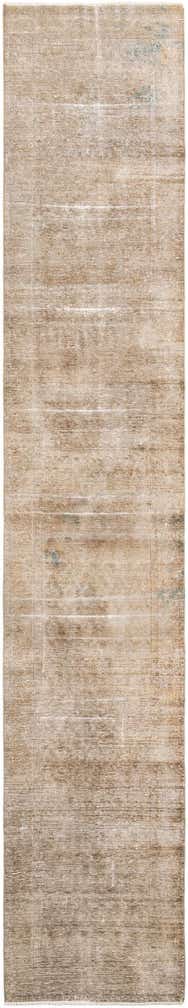 75cm x 455cm anudado a mano Ultra Vintage Alfombra Persa Lana Pasillera