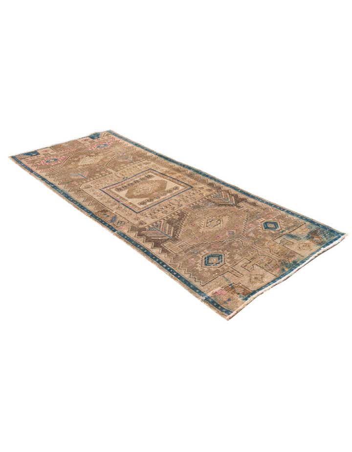 3' 2 x 8' 1 Hand Knotted Ultra Vintage Persian Wool Runner Rug