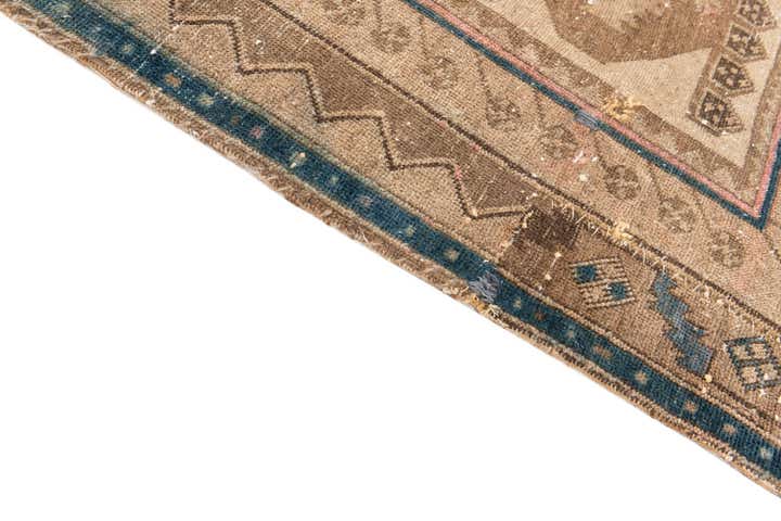3' 2 x 8' 1 Hand Knotted Ultra Vintage Persian Wool Runner Rug